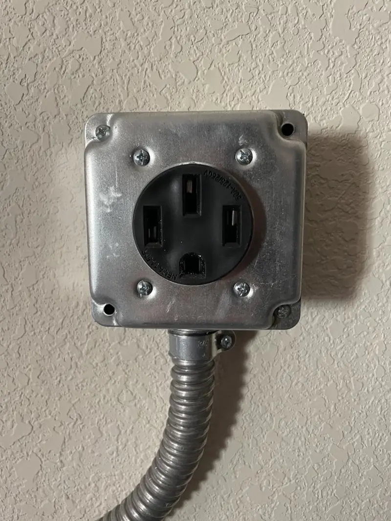 NEMA 14-50 outlet installed for Electrical Panel Upgrade in Deltona